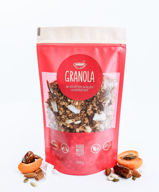 Granola kuivatatud puuviljade ja pähklitega 350g