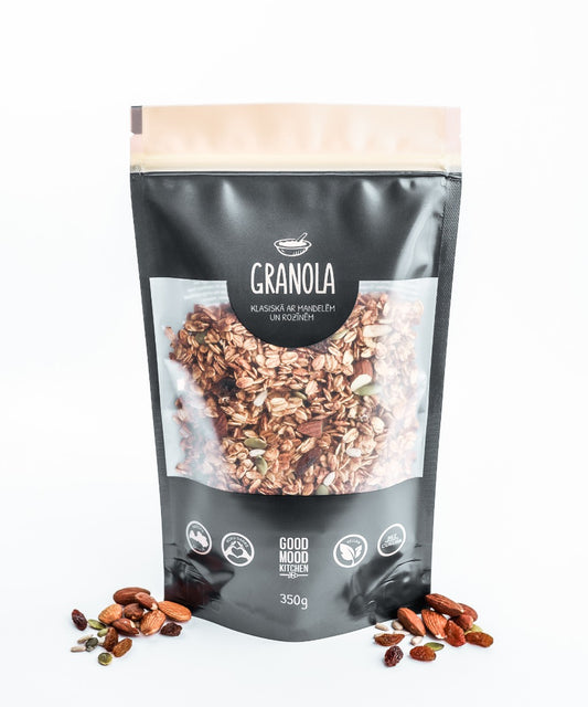 Klassikaline granola mandlite ja rosinatega 350g
