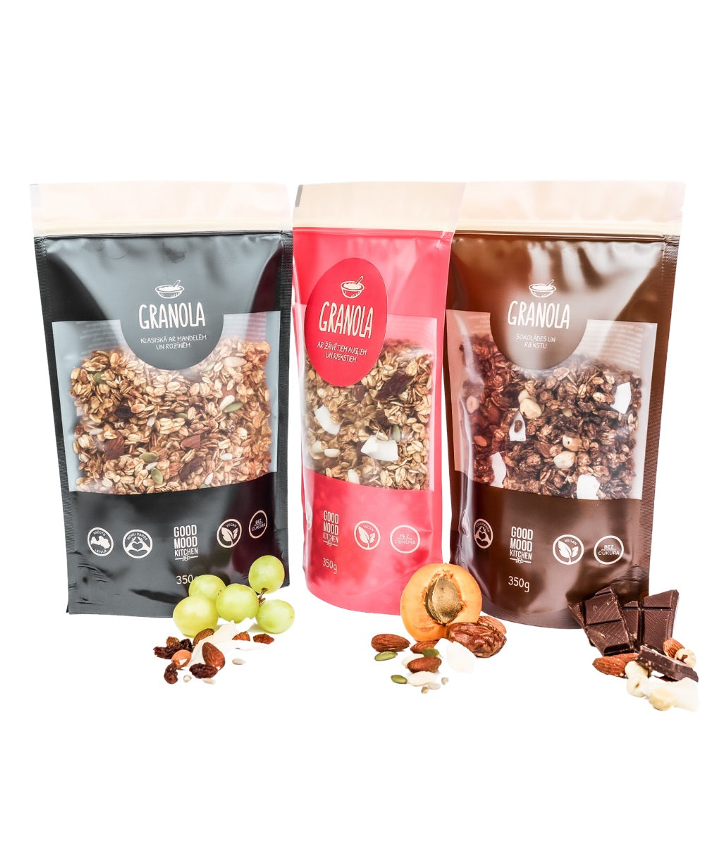 Granolas izlases komplekts – 3 garšas