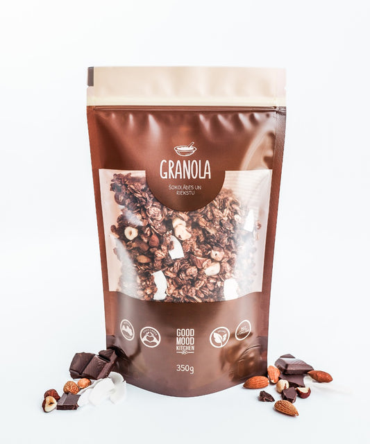 Šokolaadi- ja pähkligranola 350g