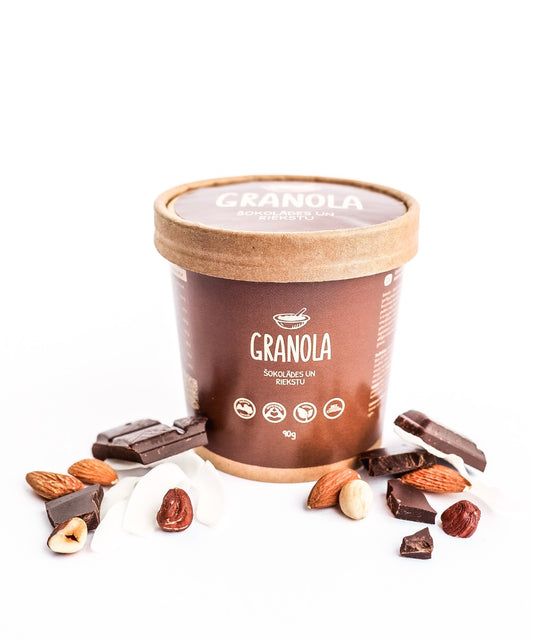 Šokolaadi- ja pähkligranola 90g